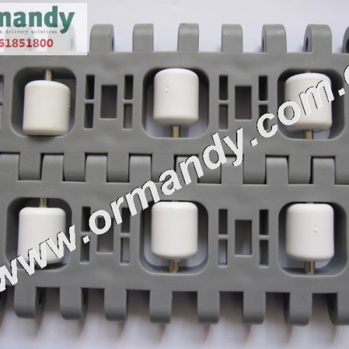 The tire conveyor ball chain plate